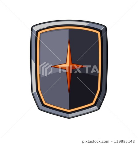 Magic shield icon presenting game asset protection Magic shield icon presenting game asset protection 139985148
