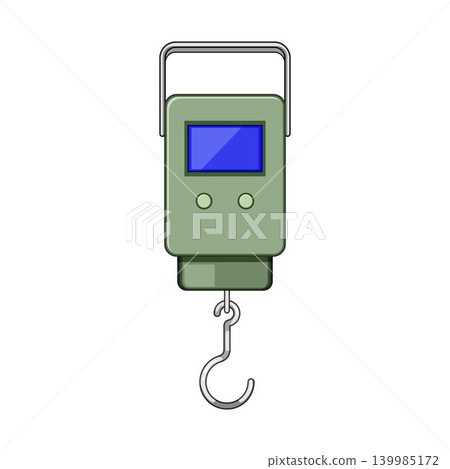 Digital handheld scale measuring luggage weight for travel 139985172