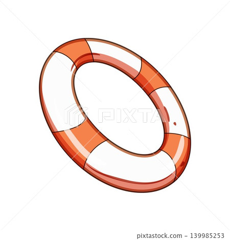 Lifebuoy providing help, security, and rescue concept 139985253