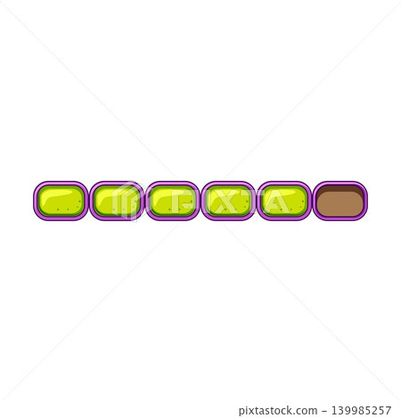 Game level progress bar showing completion stages Game level progress bar showing completion stages 139985257