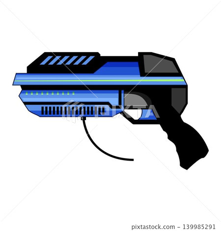 Laser tag blaster toy for futuristic gameplay Laser tag blaster toy for futuristic gameplay 139985291