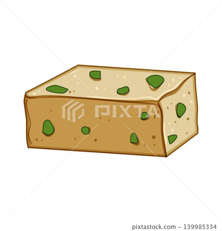 Indian milk sweet barfi with pistachio nuts Indian milk sweet barfi with pistachio nuts 139985334