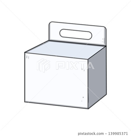 Product packaging carton box with hanging tab Product packaging carton box with hanging tab 139985371