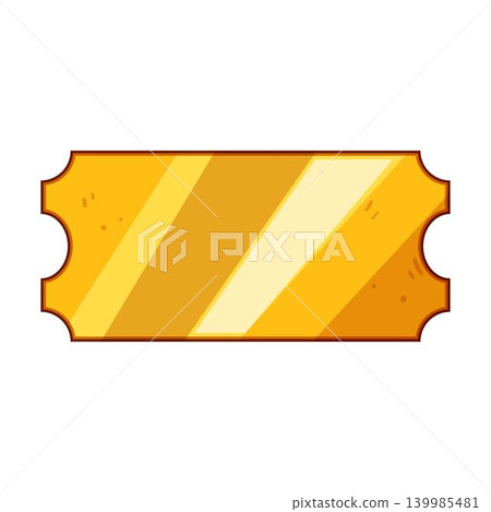 Golden ticket representing special prize and winning access Golden ticket representing special prize and winning access 139985481