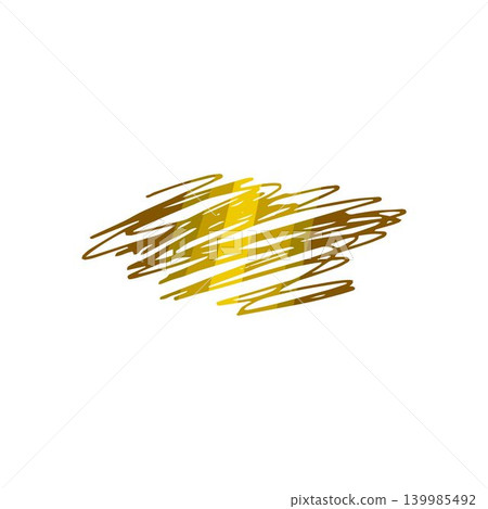 Gold scribble scratch effect brush stroke texture Gold scribble scratch effect brush stroke texture 139985492