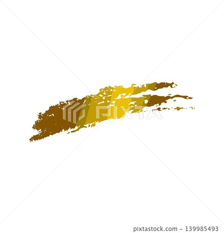 Gold scratch texture brush stroke design element Gold scratch texture brush stroke design element 139985493