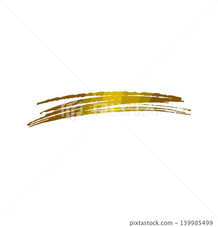 Gold brush stroke vector illustration with textured effect Gold brush stroke vector illustration with textured effect 139985499