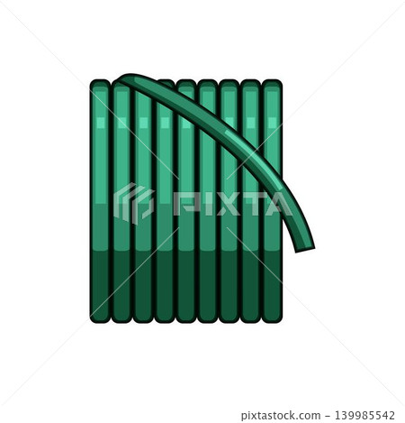 Green garden hose coiling for watering plants Green garden hose coiling for watering plants 139985542