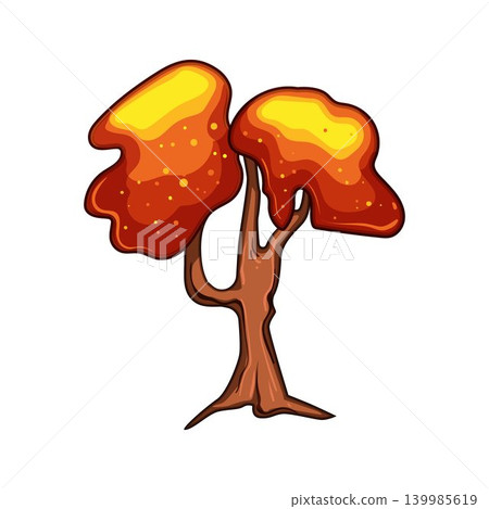 Fantasy magic tree element for game design Fantasy magic tree element for game design 139985619