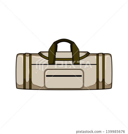 Travel duffel bag representing journey and sportswear accessory 139985676