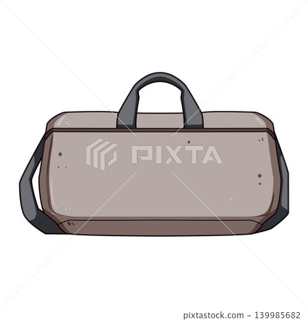 Duffel bag illustration representing travel and sport Duffel bag illustration representing travel and sport 139985682