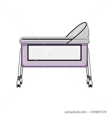 Infant bassinet cot providing safe sleeping space for newborn baby 139985729