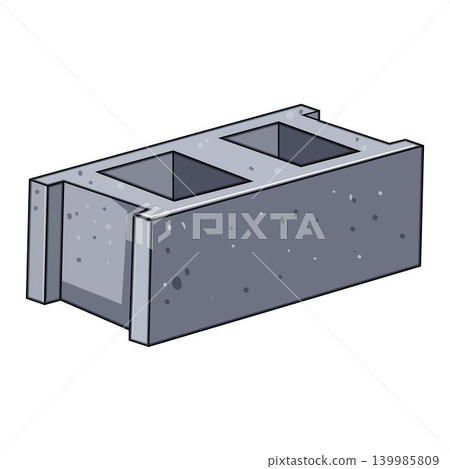 Cement block building material for construction projects Cement block building material for construction projects 139985809