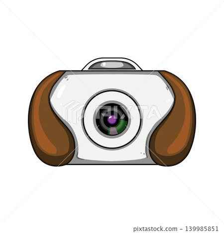 Cute cartoon camera with dog ears design Cute cartoon camera with dog ears design 139985851