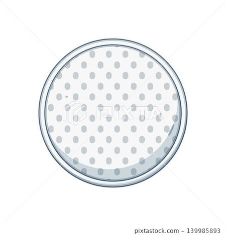 Breast pad illustration with dotted texture for maternity hygiene Breast pad illustration with dotted texture for maternity hygiene 139985893