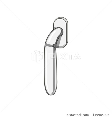 Window handle featuring simple modern design illustration Window handle featuring simple modern design illustration 139985996