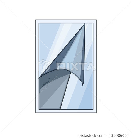 Window panel having transparent protective film peeling Window panel having transparent protective film peeling 139986001