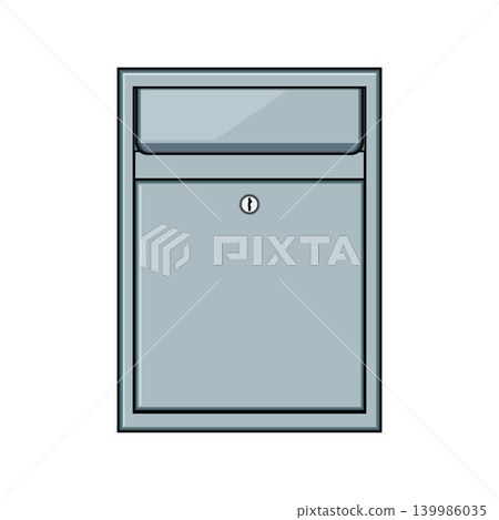 Wall mounted mailbox for mail delivery and communication Wall mounted mailbox for mail delivery and communication 139986035