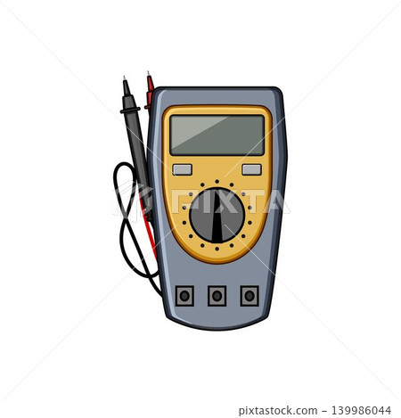 Multimeter tool measuring electric current voltage resistance 139986044