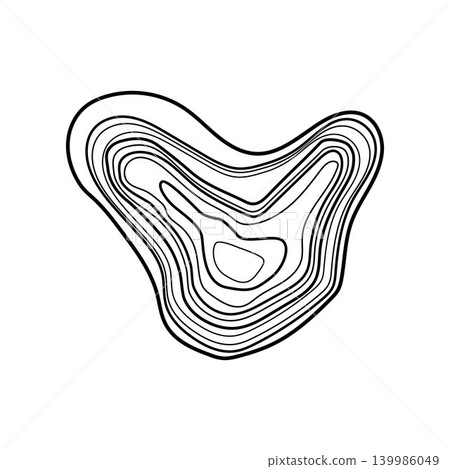 Abstract topographic contour lines creating unique pattern Abstract topographic contour lines creating unique pattern 139986049