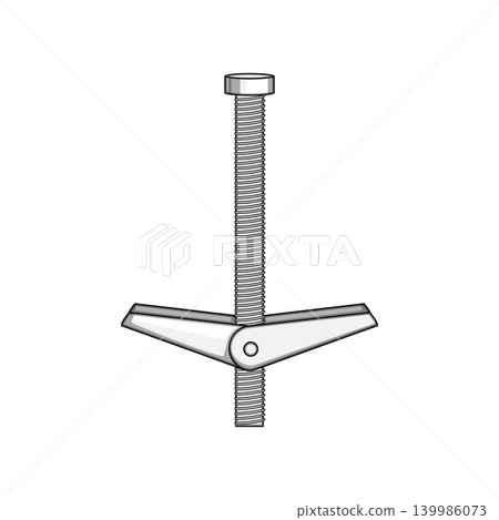 Toggle bolt fastener for drywall construction mounting Toggle bolt fastener for drywall construction mounting 139986073
