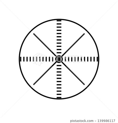 Digital target reticle aiming point interface overlay Digital target reticle aiming point interface overlay 139986117