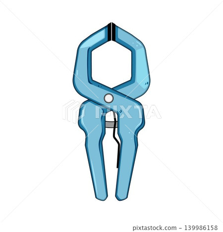 Hand tool spring clamp fastening equipment holding Hand tool spring clamp fastening equipment holding 139986158