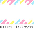 Colorful frame background with rounded corners and diagonal lines 139986245