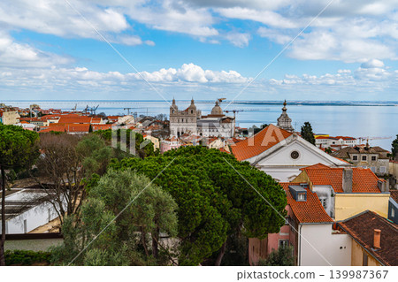 View From St Georges Castle Over Lisbon Old Town And River View From St Georges Castle Over Lisbon Old Town And River 139987367