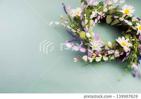 Midsummer Wreath with Maypole Ribbons. Midsummer Wreath with Maypole Ribbons. 139987629