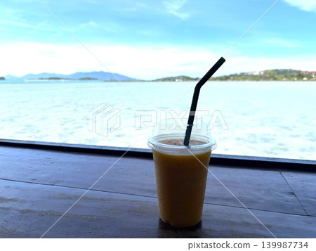 A beautiful seaside cafe in a tropical paradise 139987734