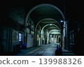 Under the elevated tracks of JR Tsurumi Line's "Kokudo Station" at night 139988326