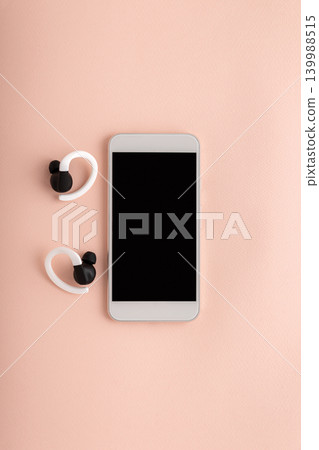 Fitness accessories on pink background preparing for workout Fitness accessories on pink background preparing for workout 139988515