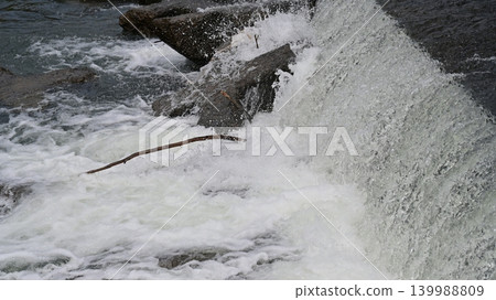 Flooding and rising water levels of rivers 139988809
