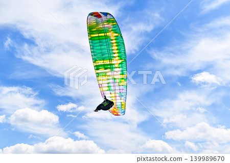 Paragliding adventure sport, free flight in nature Paragliding adventure sport, free flight in nature 139989670