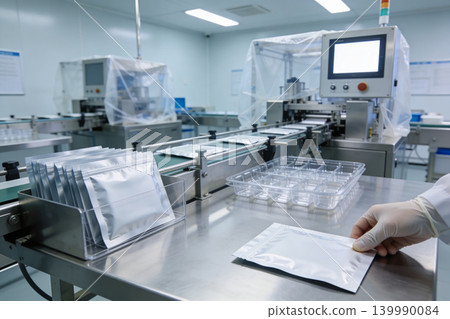 Automated packaging line in a sterile pharmaceutical manufacturing facility Automated packaging line in a sterile pharmaceutical manufacturing facility 139990084