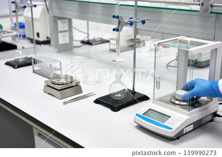 Scientific laboratory equipment for precise measurements and chemical analysis 139990273