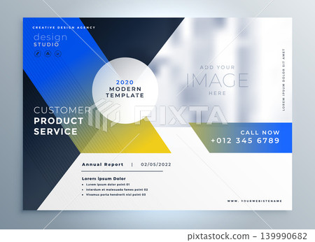 modern business brochure flyer presentation style template 139990682