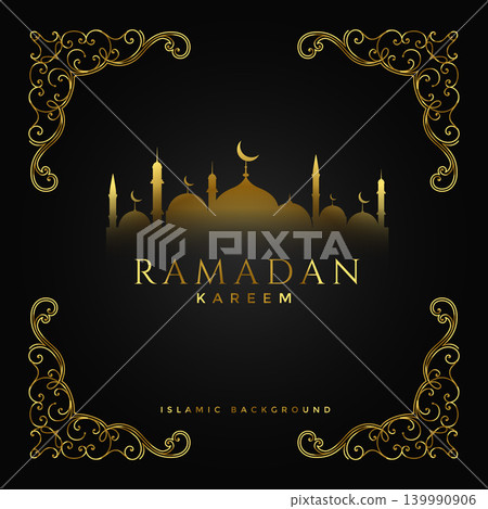 premium ramadan kareem festival golden background premium ramadan kareem festival golden background 139990906