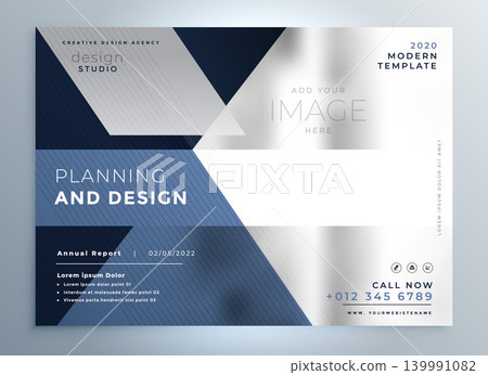 abstract business flyer presentation template design 139991082