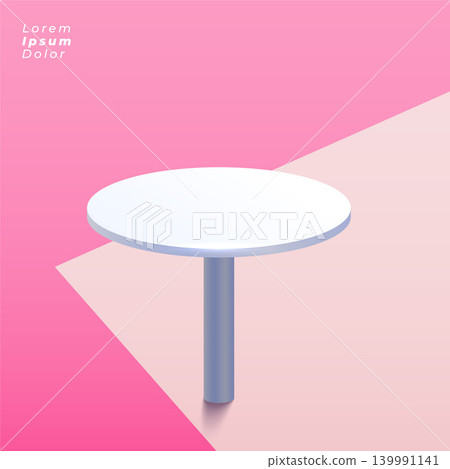 round table on pastel background round table on pastel background 139991141