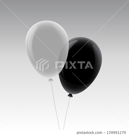 white and black flying balloon mockup design white and black flying balloon mockup design 139991270