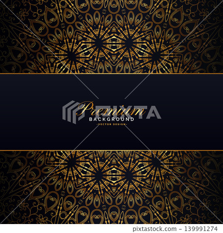 gold mandala on dark backgorund design gold mandala on dark backgorund design 139991274