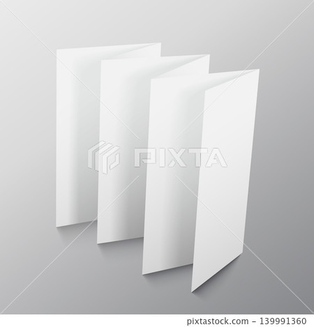 folding paper presentation mockup design folding paper presentation mockup design 139991360