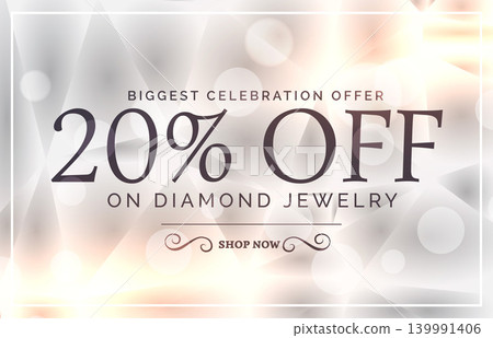 premium jewelry style sale banner vector template 139991406