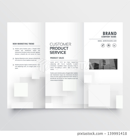 clean minimal white trifold brochure design template clean minimal white trifold brochure design template 139991418