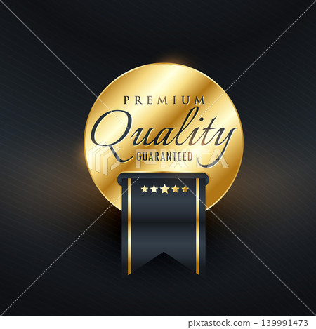 premium quality guarentee golden label design 139991473