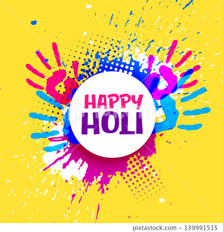 happy holi celebration poster banner vector design happy holi celebration poster banner vector design 139991515