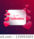 pink hearts background for valentine's day 139991669