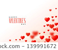 valentine's day hearts design with text space 139991672